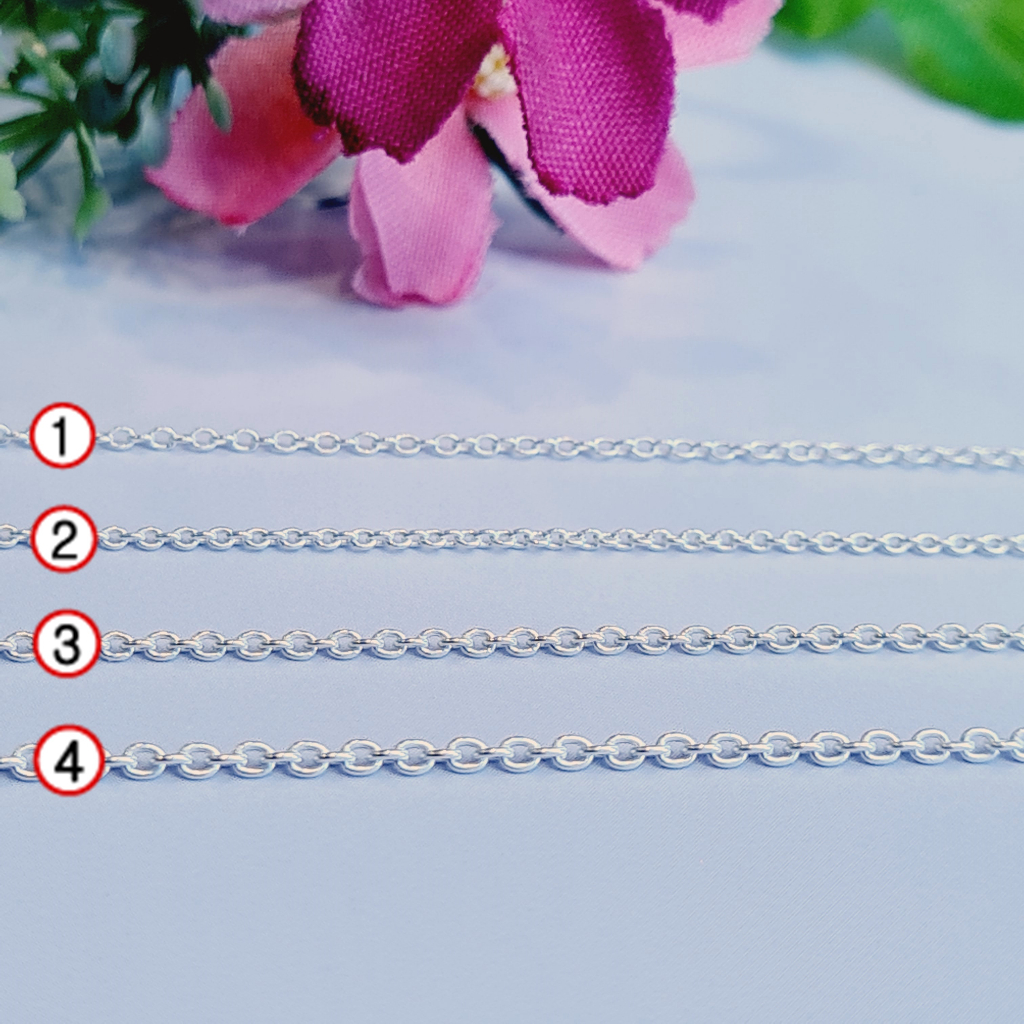 925 Sterling Silver Necklace Chain Pattern Choose The Length 14-24 ...