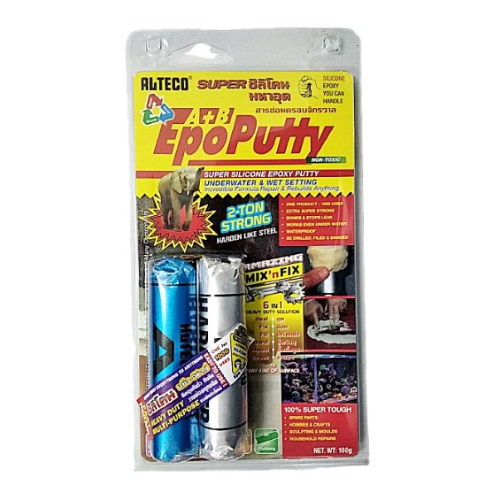 ALTECO SUPER Silicone Mahad Mahaud Glue Epoxy Epoputty 2-Ton | Shopee ...