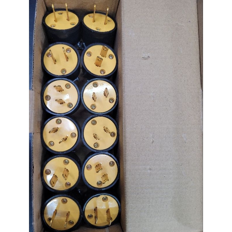 2-Pin Gold Power Socket 12 Pcs Per Box | Shopee Malaysia