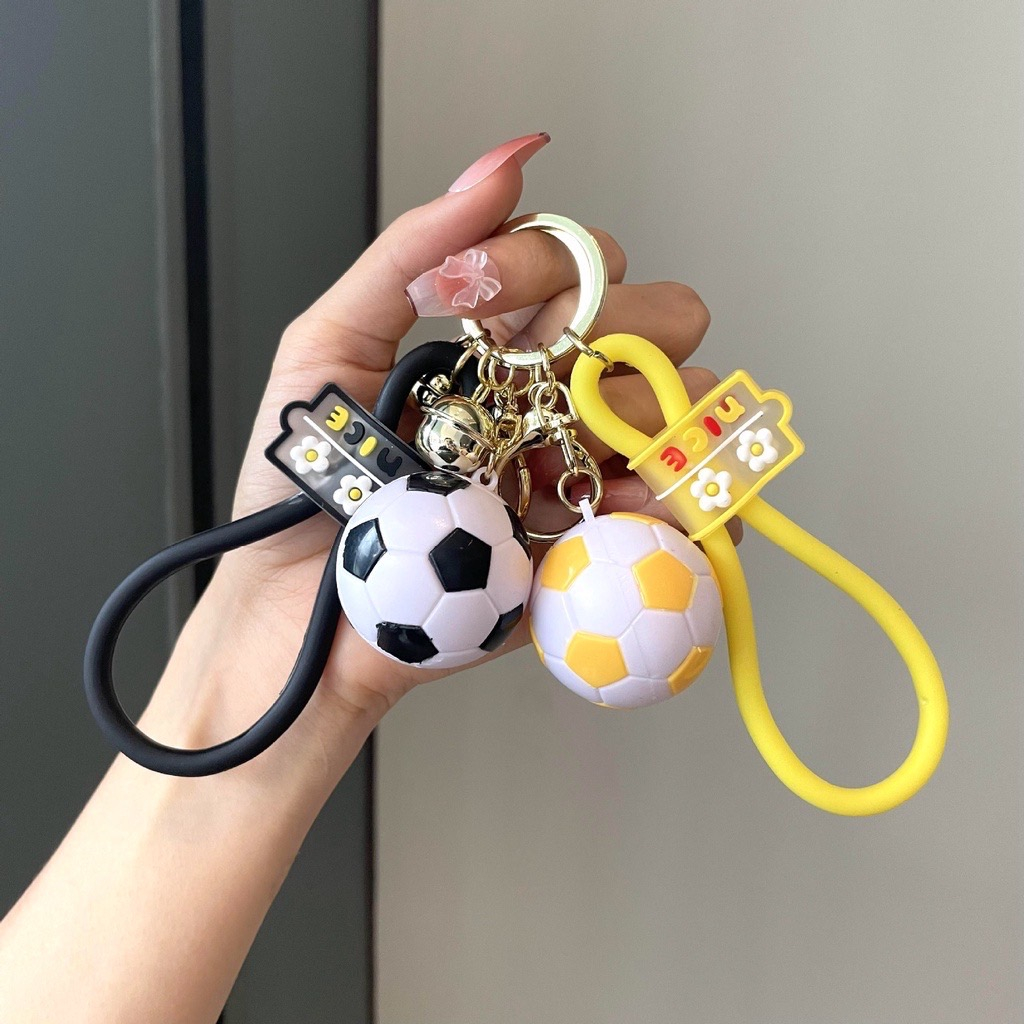 Keychain Rubber Band Ball YS116 Football Hanging Car Key Chain Hang On ...