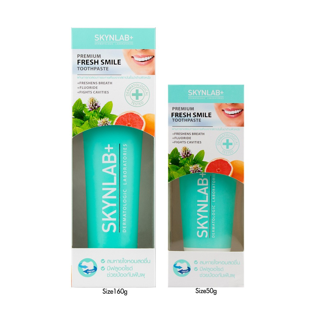 Skynlab All set fresh smile toothpaste160G+ 50g Skin Lab Toothpaste