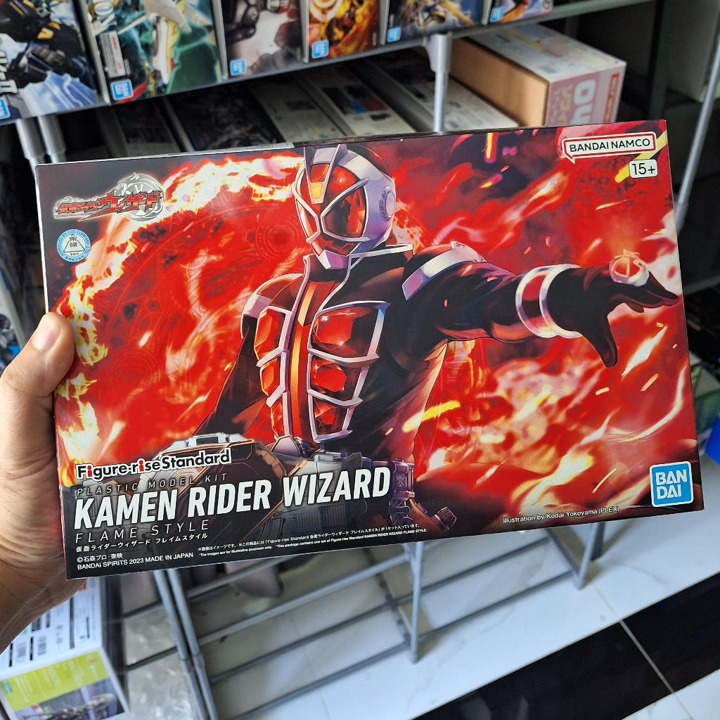 Bandai Figure-rise Standard Kamen Rider Wizard Flame Style | Shopee ...
