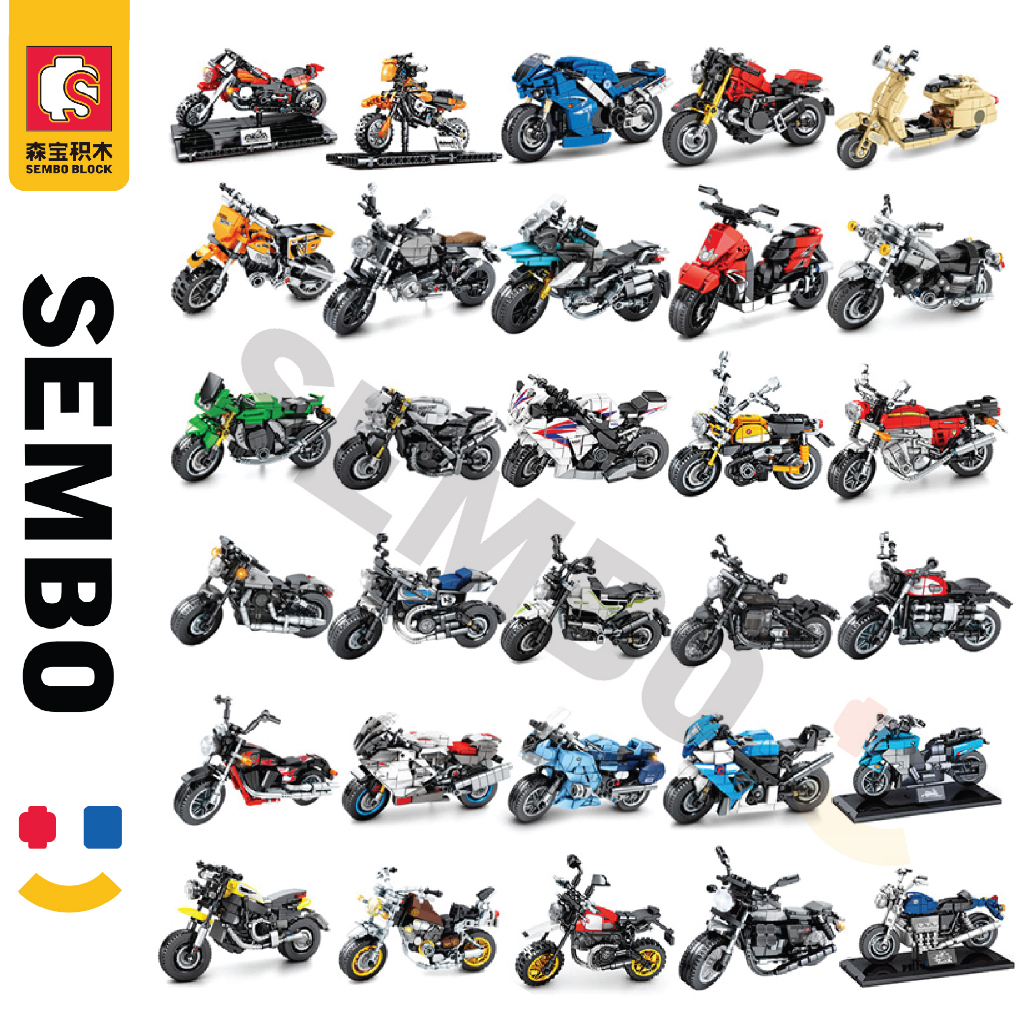 SEMBO BLOCK Vintage Motorcycle Motocross Or Will Be Sd Car701100 ...