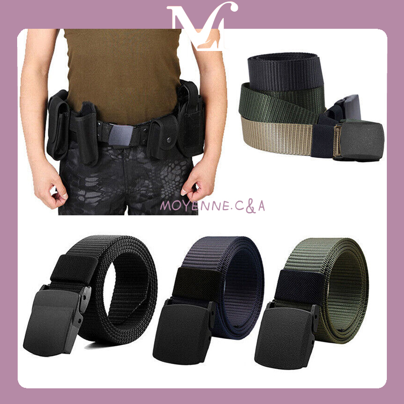 Men's Outdoor Tactical Belt Plastic Buckle Nylon Cloth Fashion