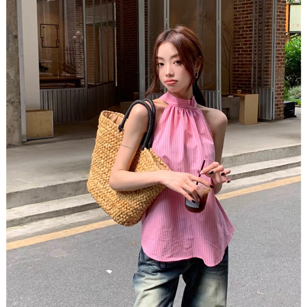 off-the-shoulder-top-a-sleeveless-shirt-with-round-neck-korean-style