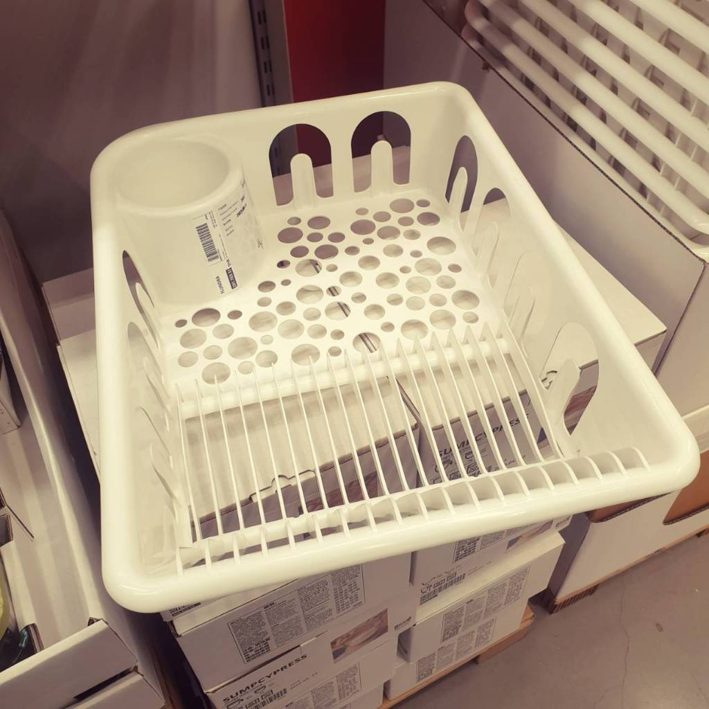 Flundra White Plastic Dish Drainer Shopee Malaysia