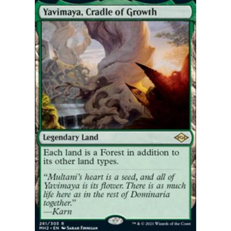 Yavimaya Cradle of Growth Card Magic the Gathering From Set Modern ...