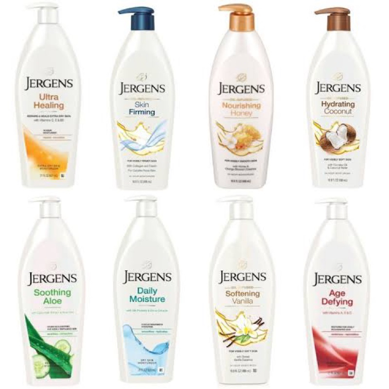 All Formulas Jergens body lotion Imported With Pump And Squeeze Jergen