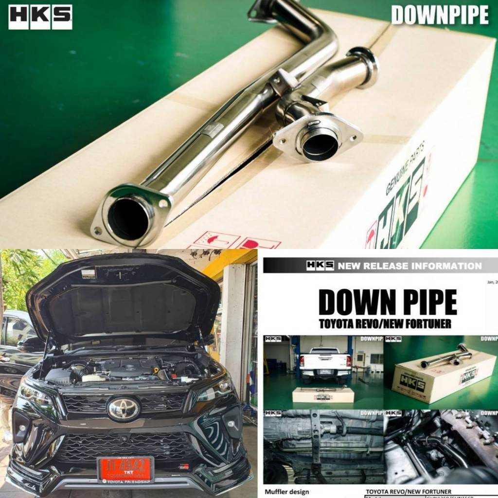 HKS Exhaust Fits Toyota REVO NEW Fortuner 1GD 2GD Downpipe Stanless