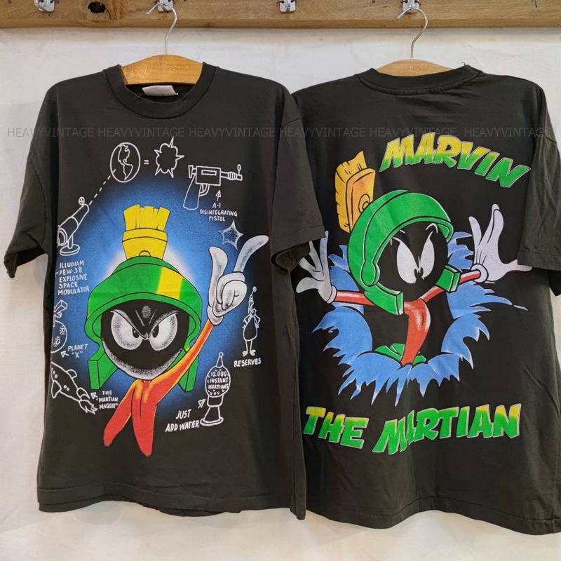 MARVIN THE Martina CARTOON Mawin Shirt looney tunes vintage heavy ...