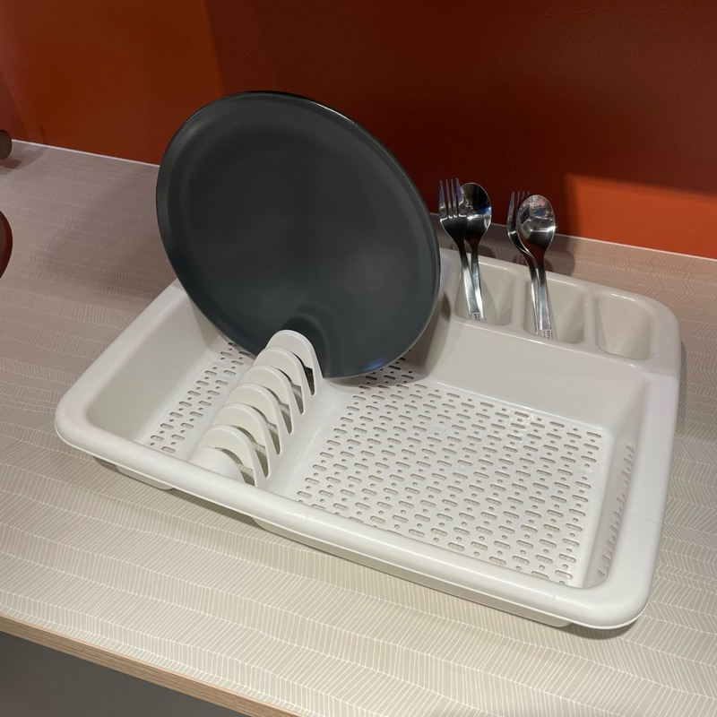 Dish Drainer Glass Kitchen Utensil Holder Frake IKEA Varkfisk Shopee