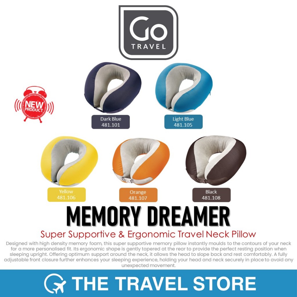 GO Travel Memory Dreamer Super Supportive Ergonomic Neck Pillow GTV 481 Shopee Malaysia