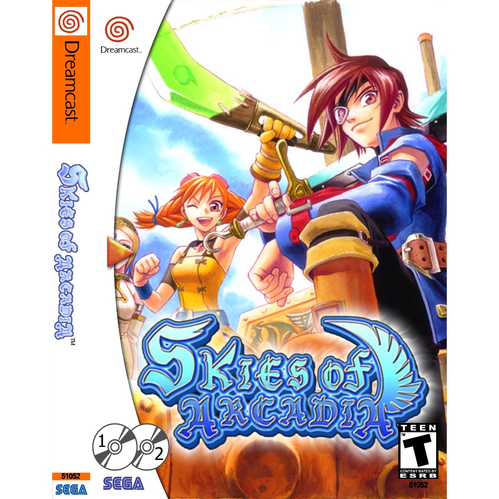 DreamCastSkies of Arcadia // (2 Disc) Adventures of Young Pirates In
