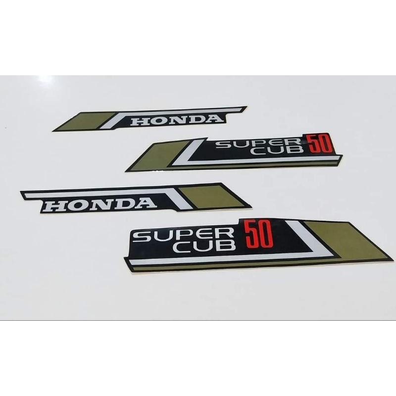 SUPER CUB 50 Sticker (Green Design) | Shopee Malaysia