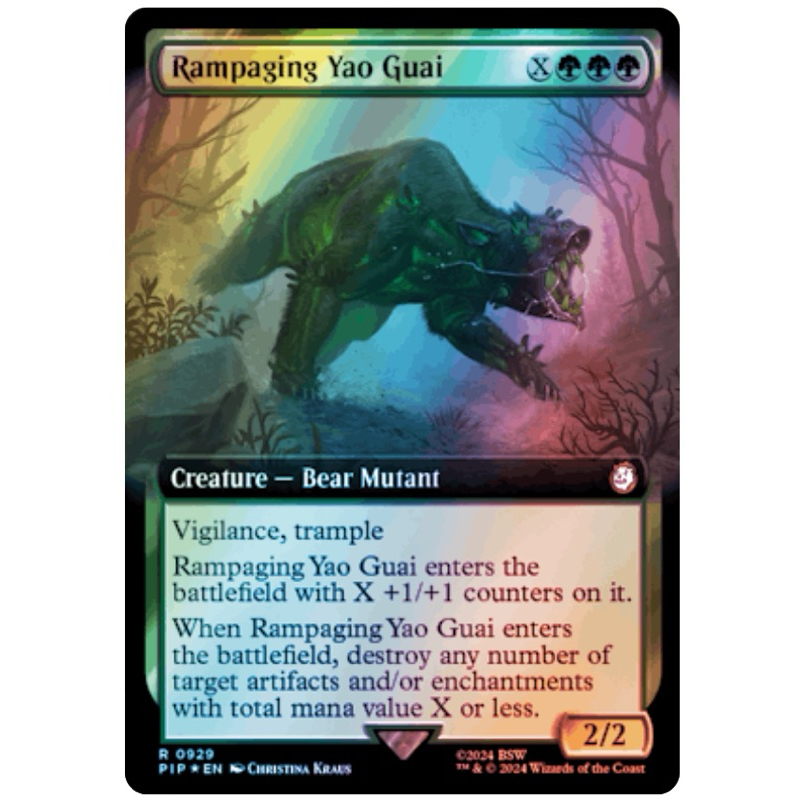Universes beyond fallout variants foil rampaging yao guai 0929 surge