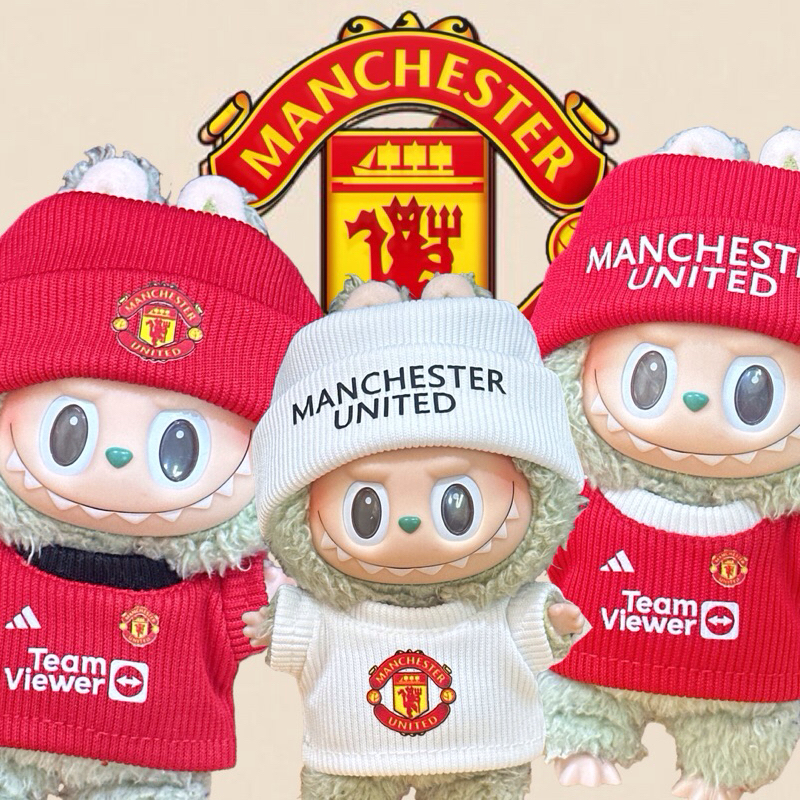 Boy Man U Set Ghost Labubu And Doll Size 17cm | Shopee Malaysia