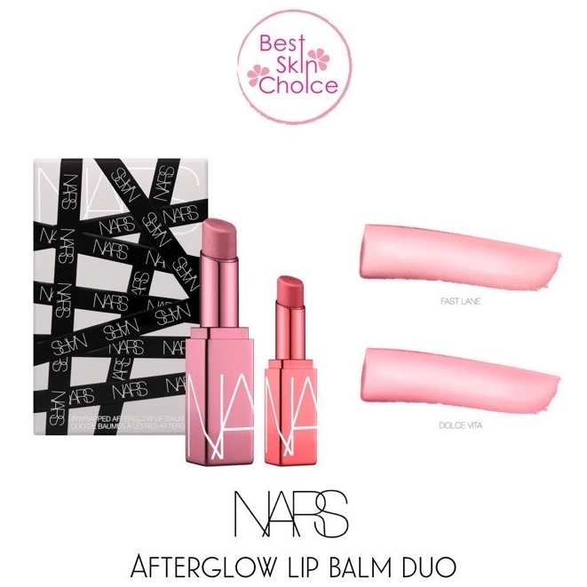 NARS Unwrapped Afterglow Lip Balm Duo (Fast Lane & Dolce Vita) | Shopee ...