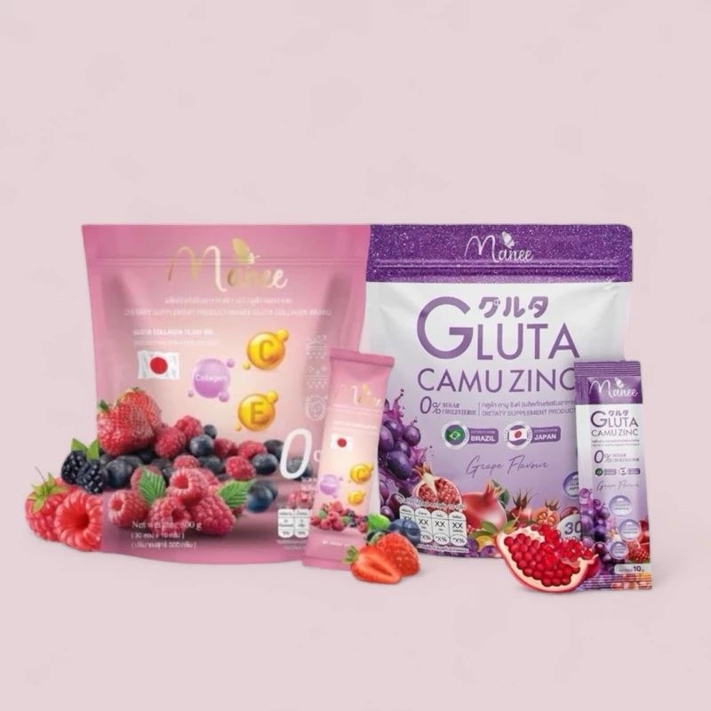 Pack De 2 Boîtes De Mani Gluta Collagen Camusing - 60 Sachets Au Total - Neuf