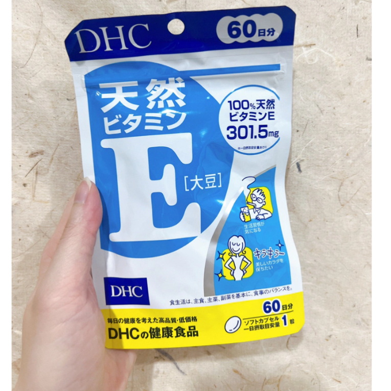 DHC-Supplement Natural Vitamin E 60 Days 120 Tablets Exp.09/2026 ...