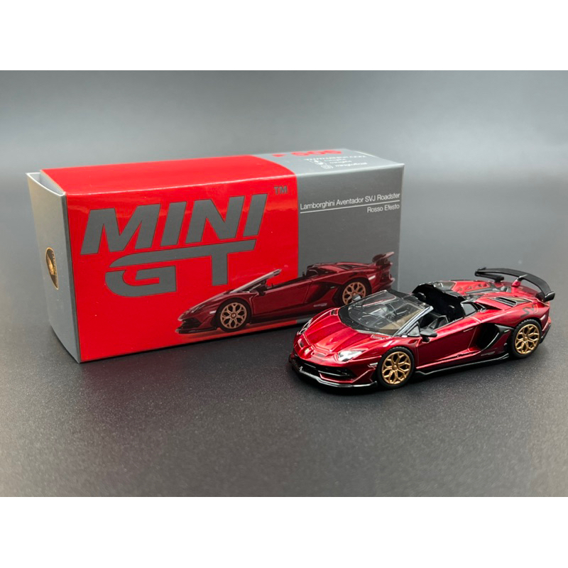 MINI GT Lamborghini Aventador SVJ Roadster Rosso Efesto | Shopee Malaysia