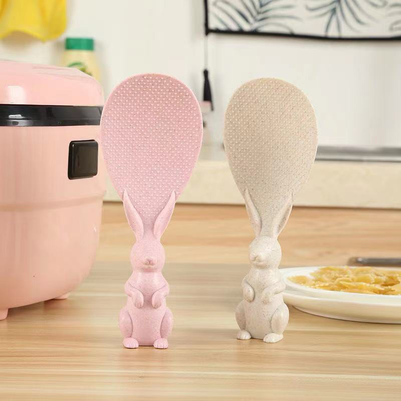 Rice Ladle With Rabbit Pattern (Pink) | Shopee Malaysia