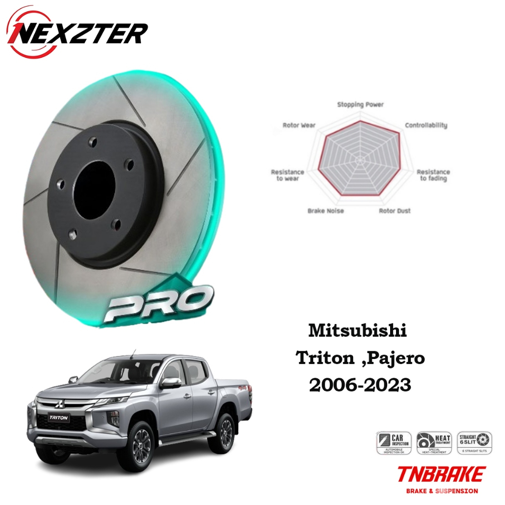 (Free Installation) NEXZTER PRO SPEC Brake Disc Mitsubishi Triton ...