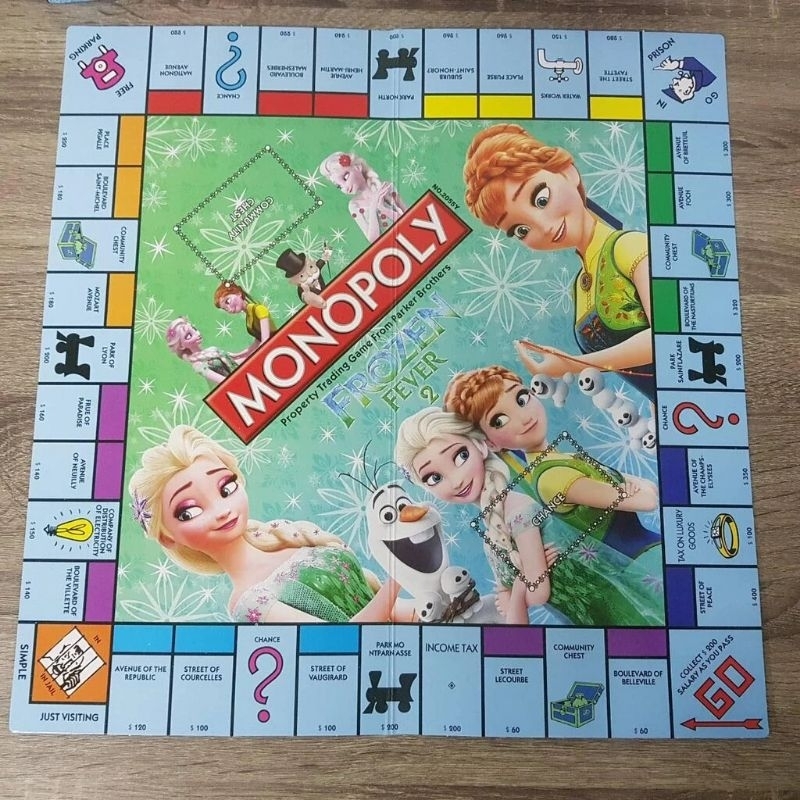 Monopoly Frozen Millionaire Game Fever 2 Princess Elsa Shopee Malaysia