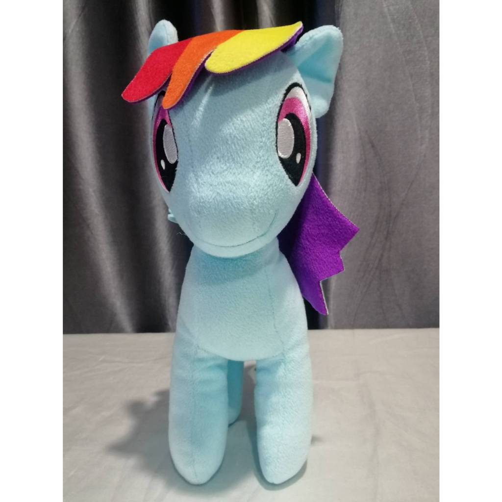 My Little Pony Blue Rainbow Dash Hasbro Standing Plush Toy 10 Inch ...