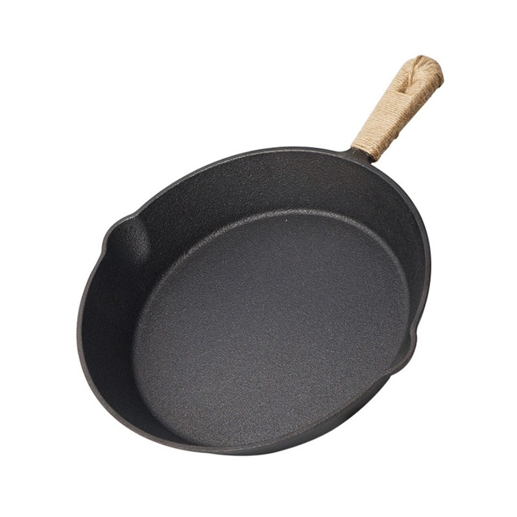 CLS Cast Iron Wok With Handle Steak Grill Pan Camping Shopee Malaysia