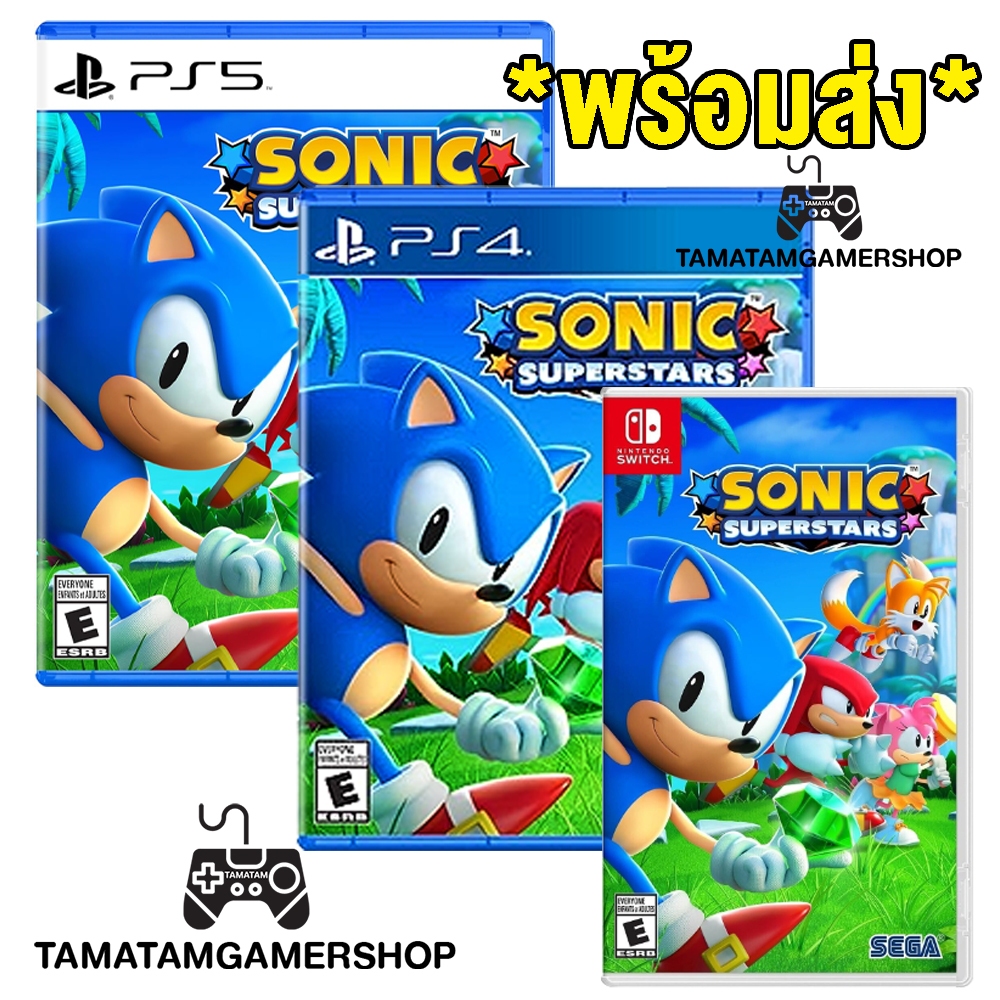 ** Sonic Superstars PS4/PS5/NintendoSwtich Game Disc PS5/PS4 Sub Thai