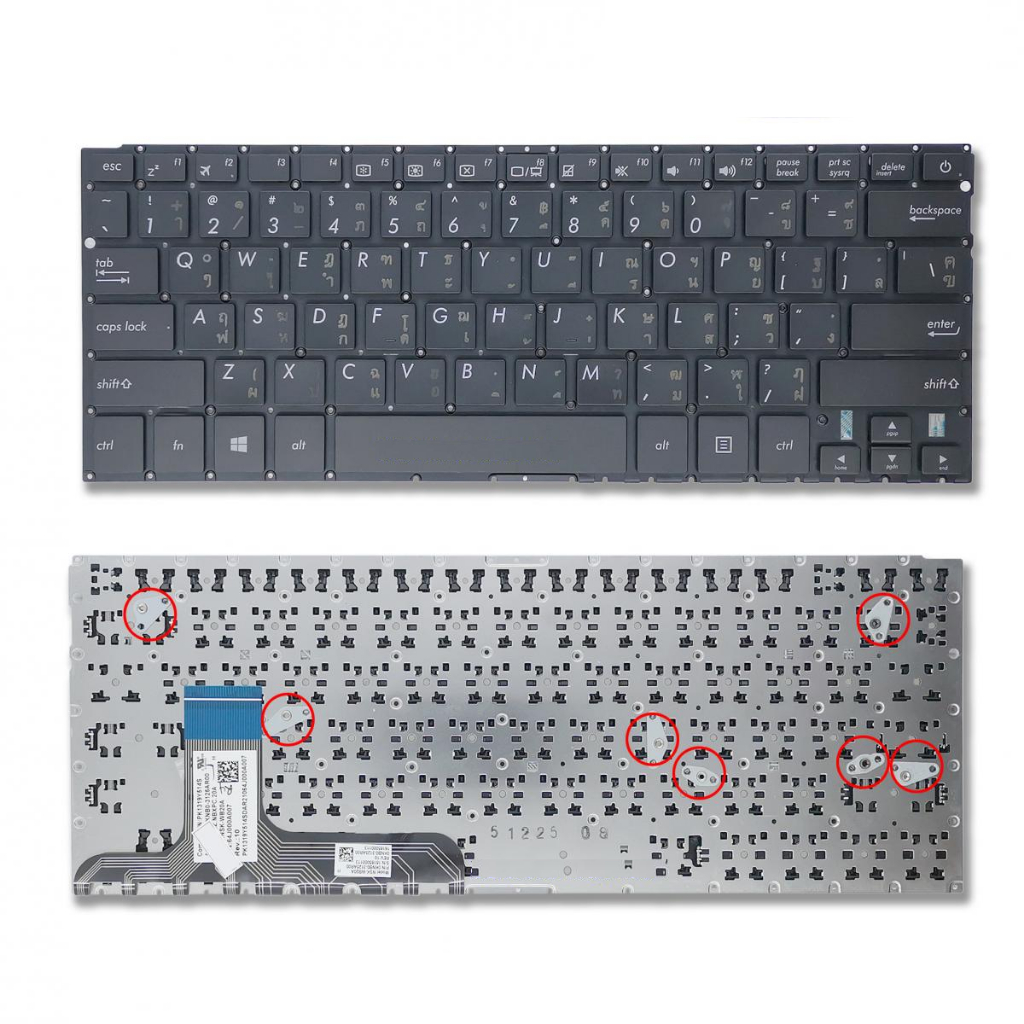 Replacement Keyboard For ASUS UX305C UX305CA UX305F UX305FA – 0KNB0-3121CB00 0KNB0-3130CB00