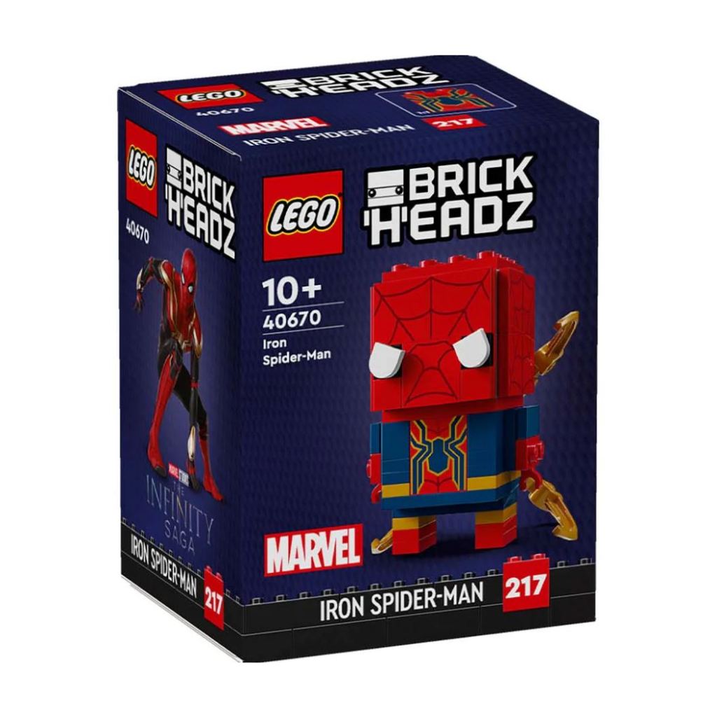 LEGO Brickheadztm Iron Spider-Man 40670 | Shopee Malaysia