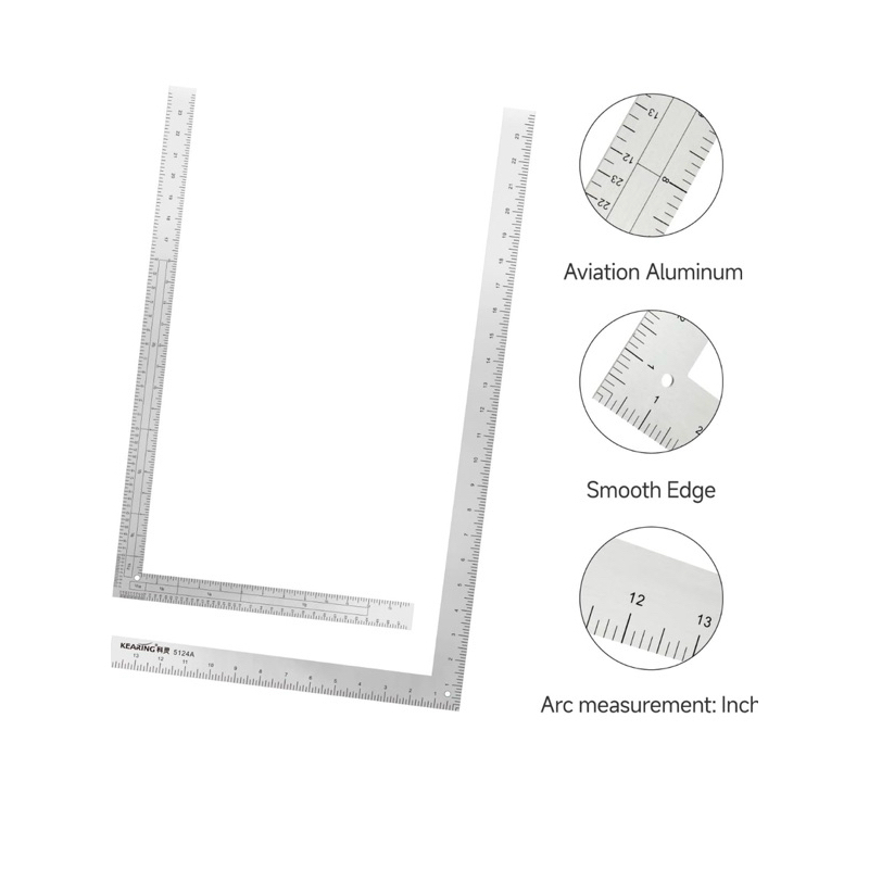 Kearing Aluminum Ruler L-Shaped For Pattern Making | Shopee Malaysia
