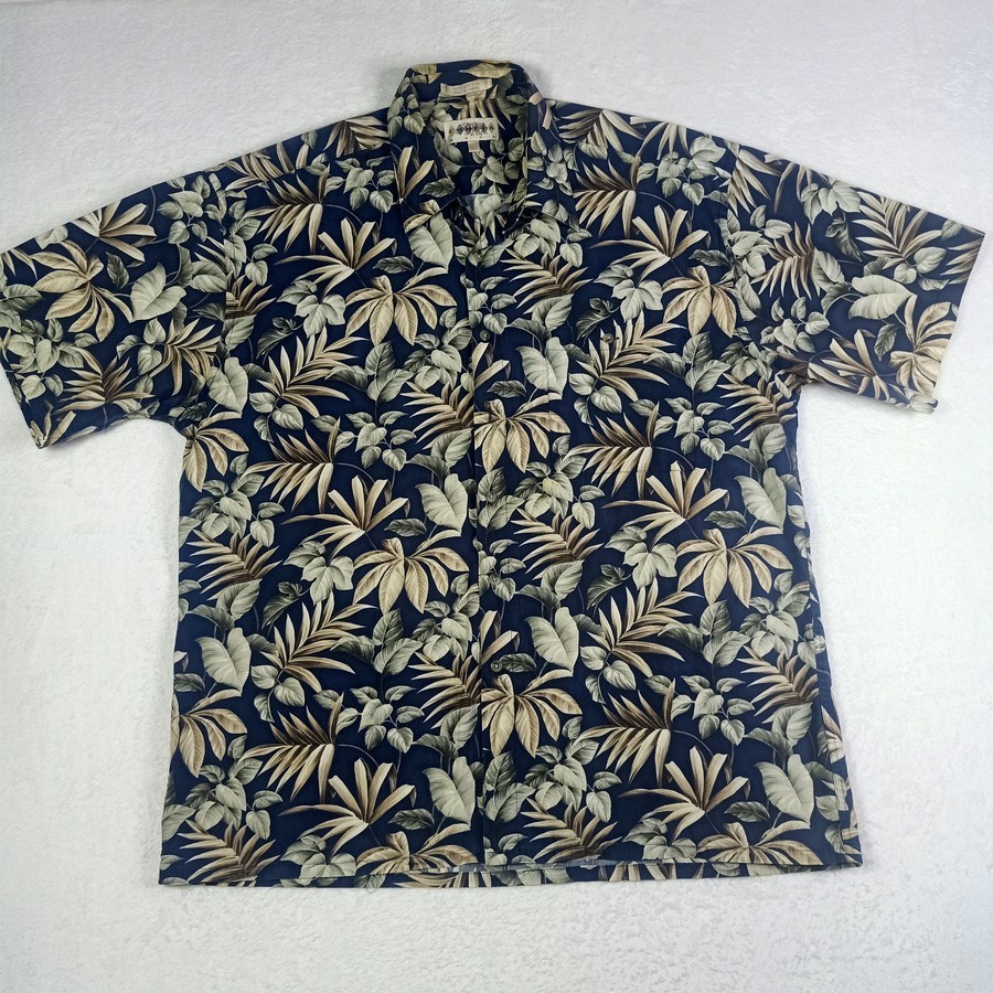 Chemise Homme Grande Taille LT - Moda Campia, Motif Floral, 100% Rayon, Manches Courtes
