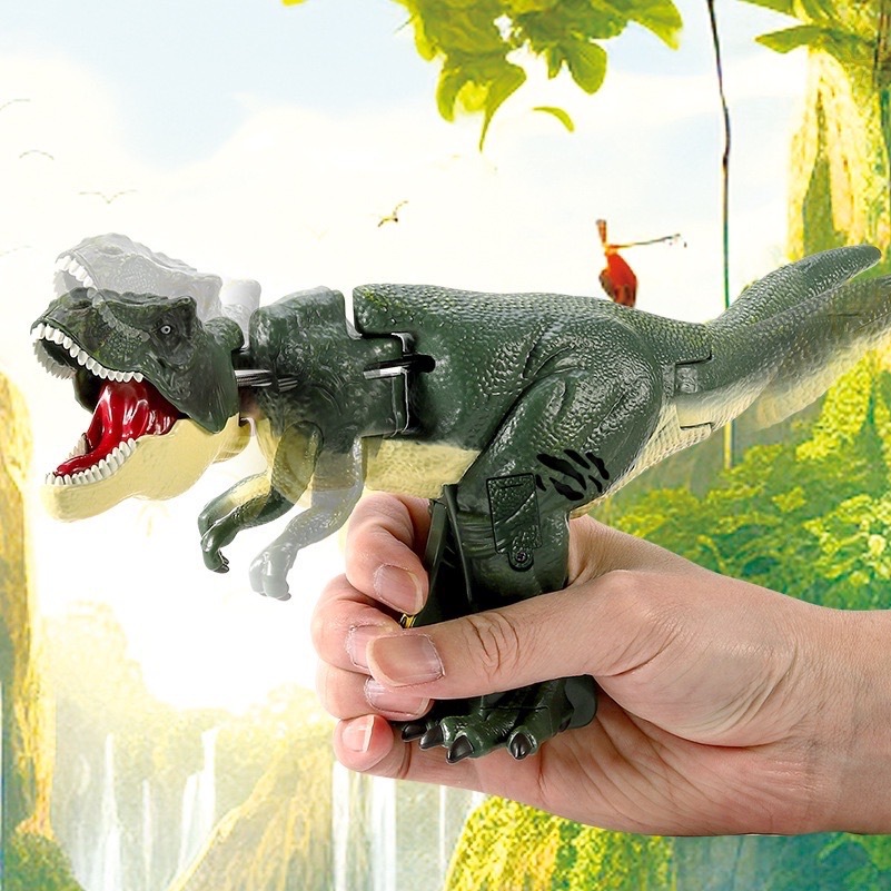 Dinosaur Toy Tyrannosaurus Rex Push Type Move Head And Tail With Swing