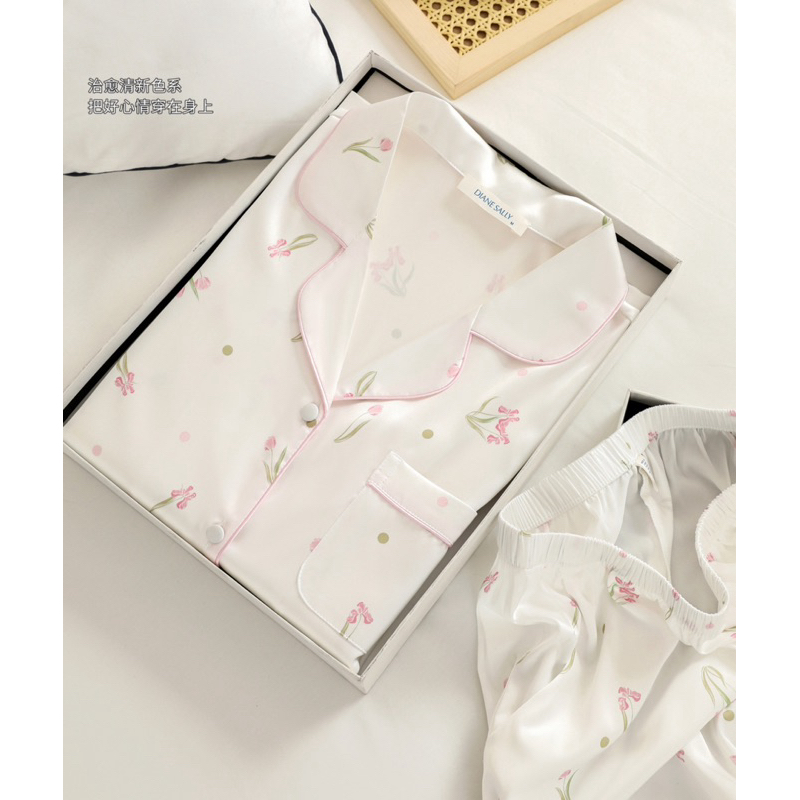 Premium Silk Satin Pyjamas (Brand Diane Sally) | Shopee Malaysia