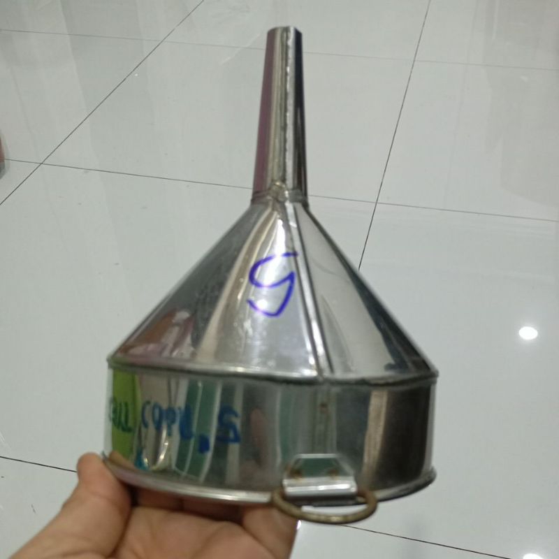 5 Inch Stainless Steel Funnel With Filter | Shopee Malaysia