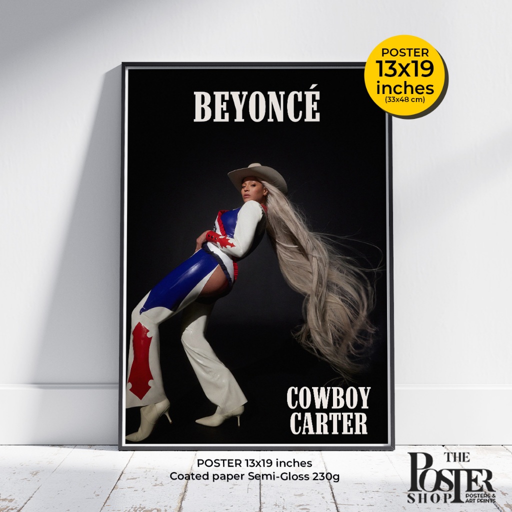 Poster Beyonse Nows Cowboy Carter's Beyoncé 