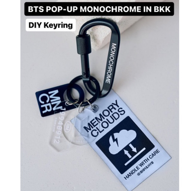 BTS Pop-Up Monochrome Limited DIY Keyring-Choose your own charms ...