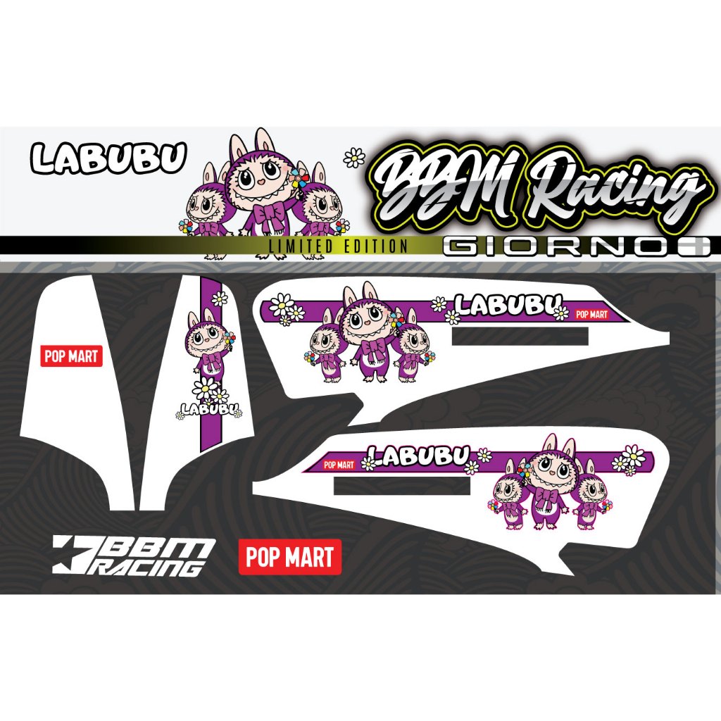 Giorno Car Sticker+ LABUBU V.1 | Shopee Malaysia