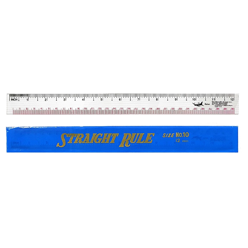 PVC Transparent Ruler Airplane Brand 12 Inches Long (12 Pieces ...