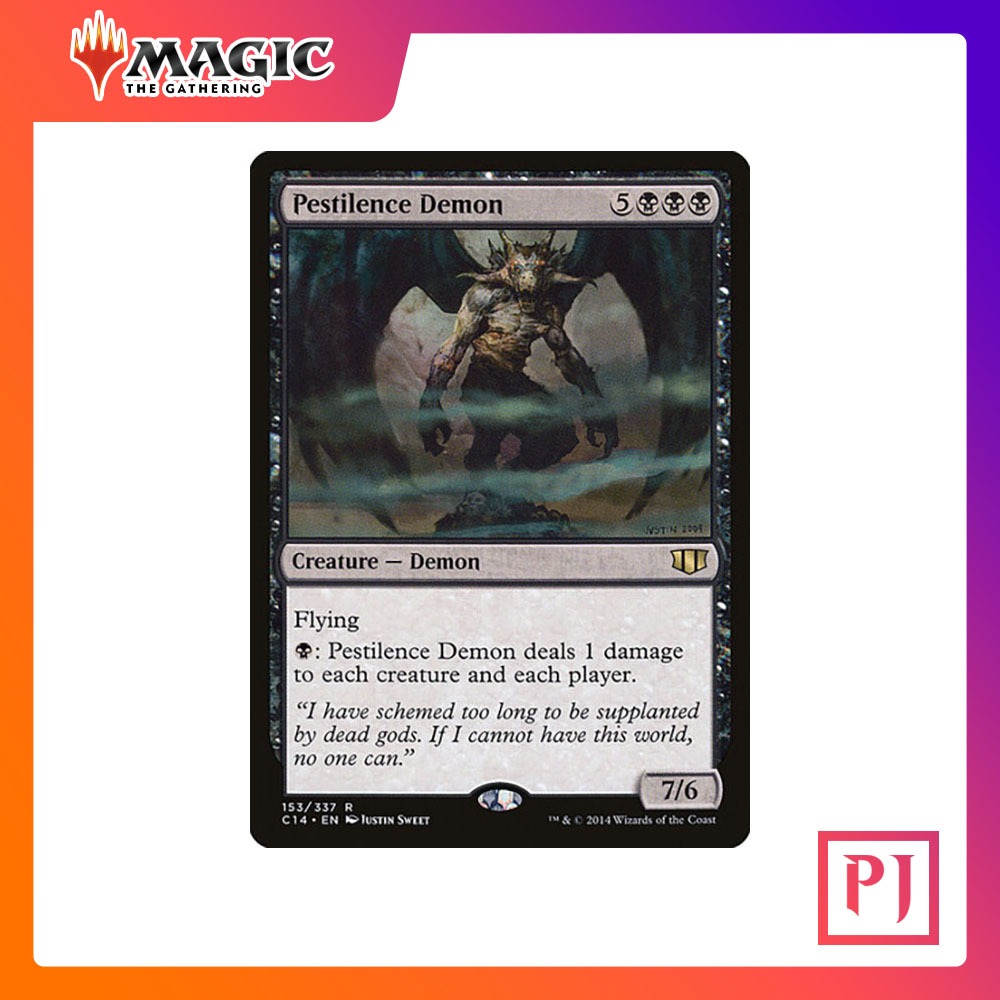 [MTG] Pestilence Demon [C14] [BLACK] [RARE] [NORMAL] [ENG] (Magic Card ...