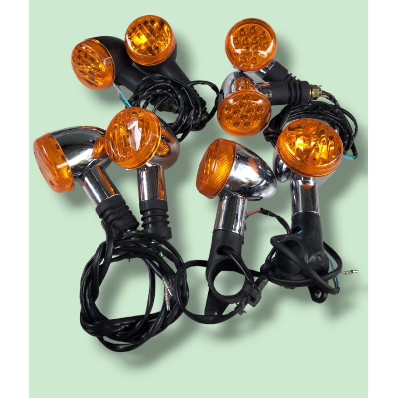 Front-Rear Turn Signals For Custom Stallions Chopper Lifan Ryuka ...