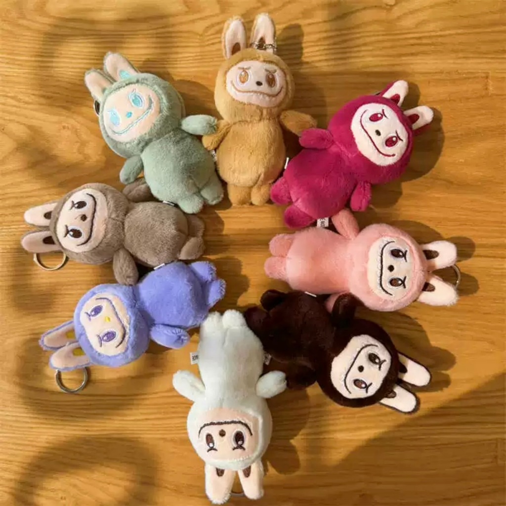 Key Chain Tuk Alaabu LABUBU Face Work Fur Soft Body Beautiful Color ...