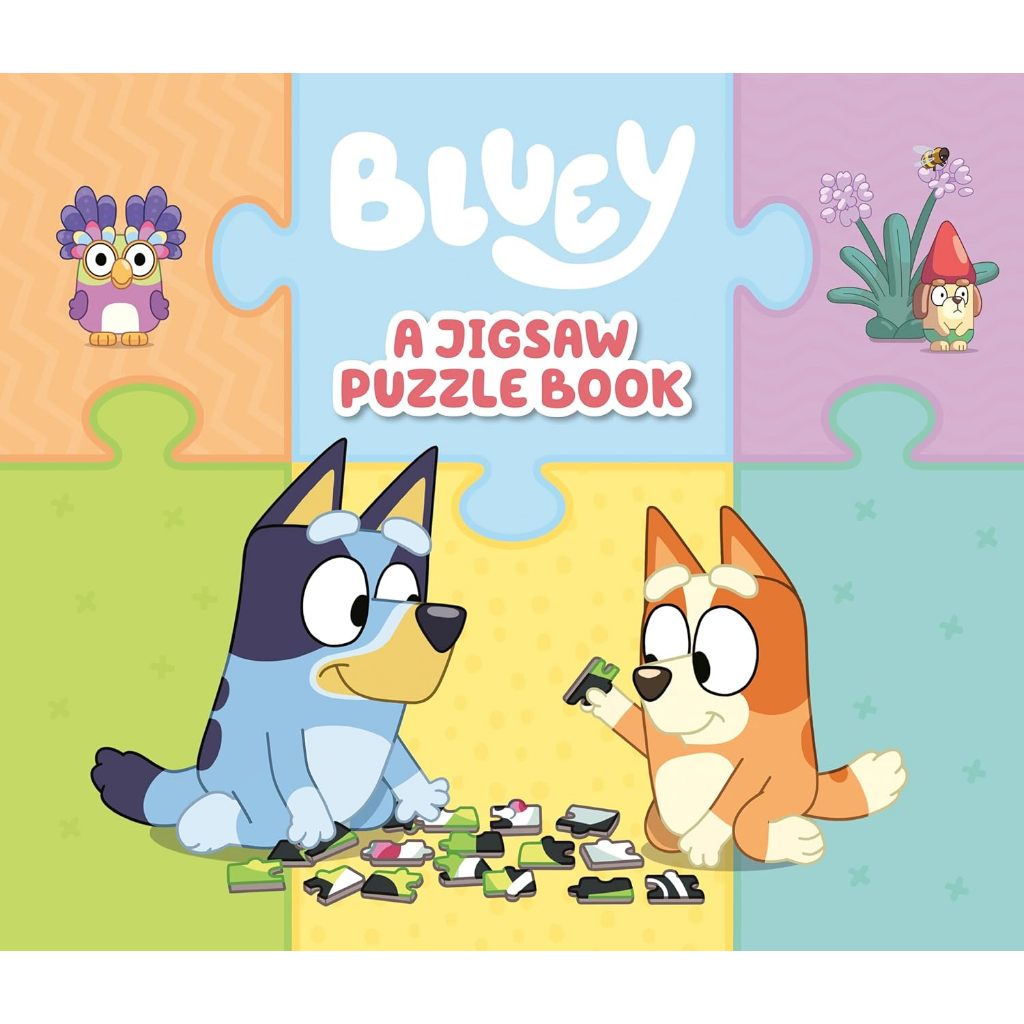 Bluey: A Jigsaw Puzzle Book Includes 4 Double-Sided Puzzles-Bluey Board ...