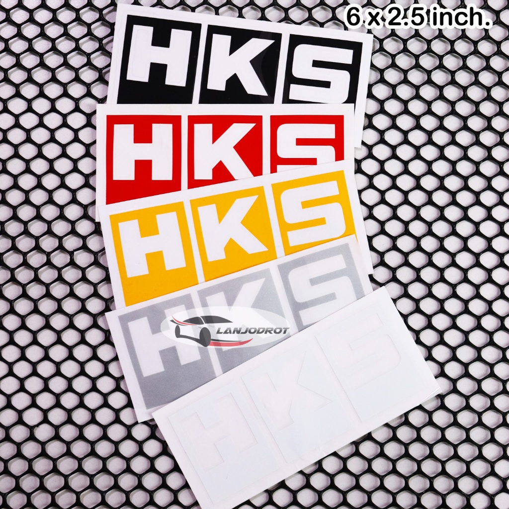 สติ๊กเกอร์ ลาย HKS ขนาด 6 x 2.5 นิ้ว sticker แต่งรถ ติดรถ | Shopee Malaysia