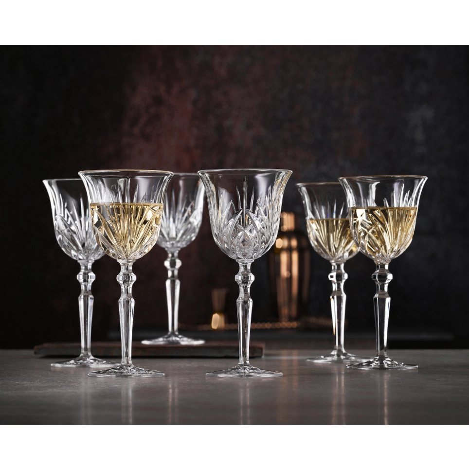 Buy Maison Forine 4-Piece White Wine Crystal Glass Set -350 Ml Online