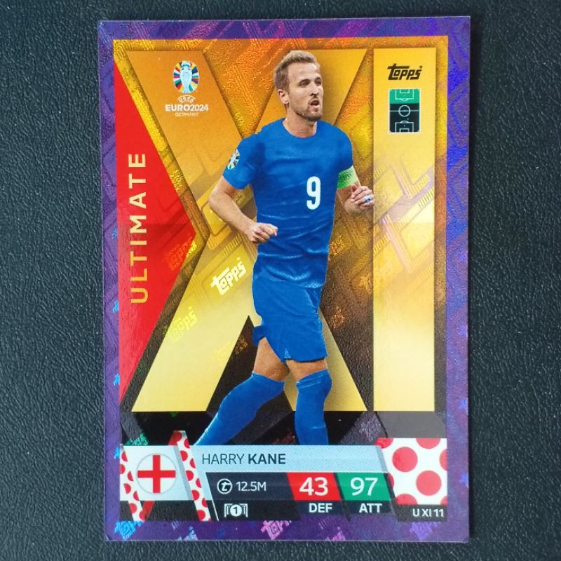 EURO 2024 MATCH Attack Football Card PURPLE Parale Leaf (PURPLE CRYSTAL