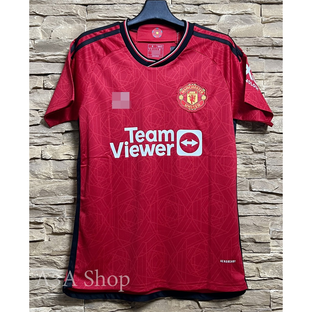 New Man U Home Football Shirt 2023/2024 Fabric Grade AAA Shopee Malaysia