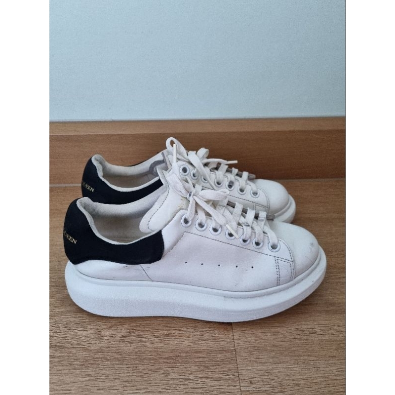 Alexander Mcqueen Shoes White Back Black 2nd Hand New Condition. Shopee Malaysia